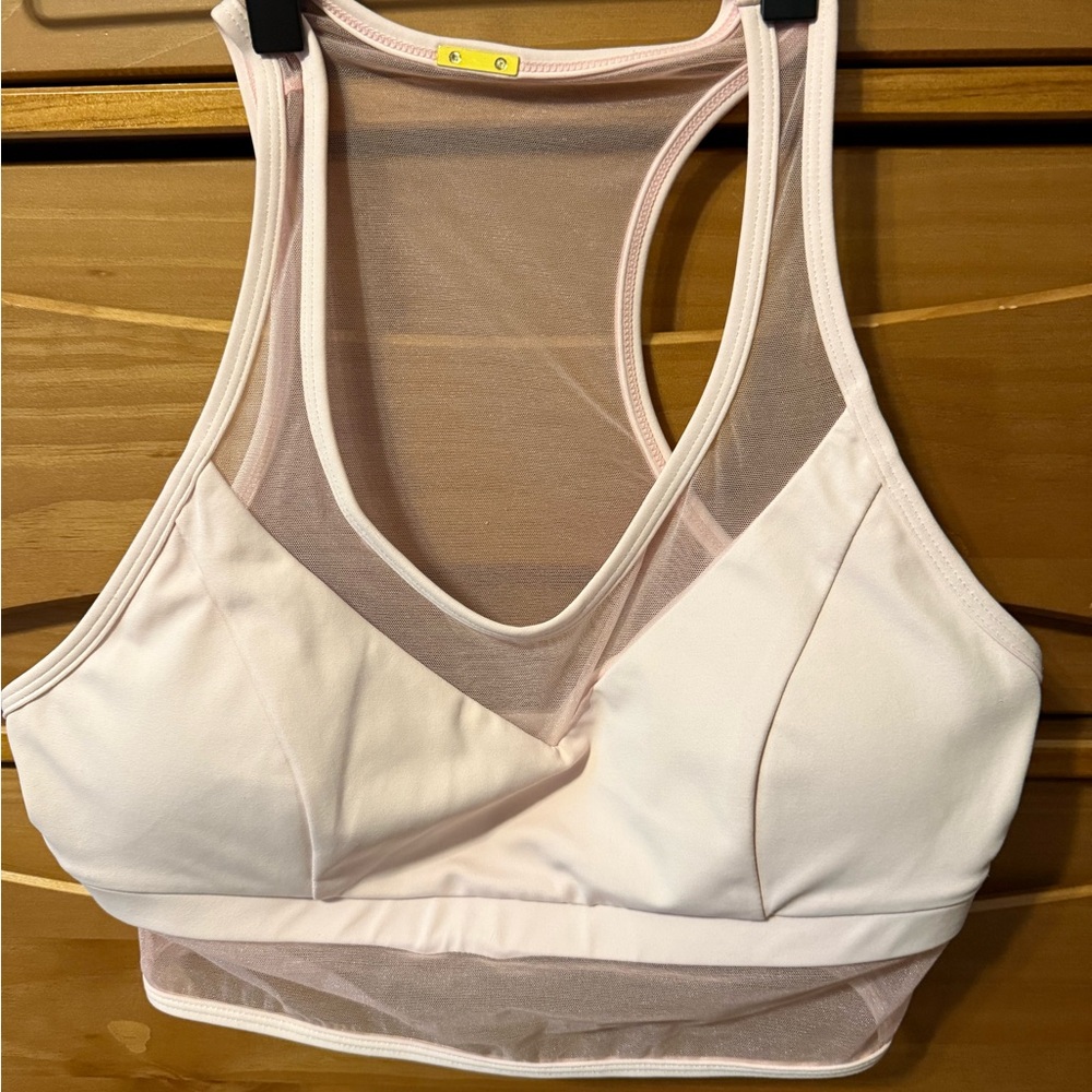 Cleo Harper Light Pink Mesh Sports Bra